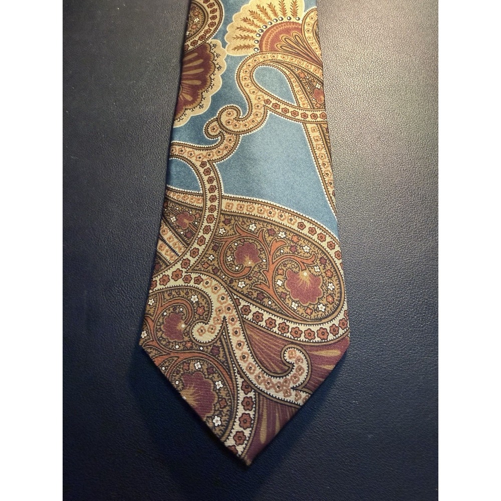 Vintage Christian Dior Monsieur Silk Paisley Necktie!